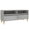 Betoninharmaa TV-taso 100x34,5x44,5 cm teknisestä puusta