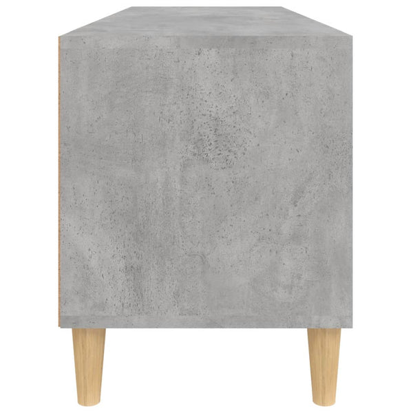 Betoninharmaa TV-taso 100x34,5x44,5 cm teknisestä puusta