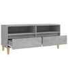 Betoninharmaa TV-taso 100x34,5x44,5 cm teknisestä puusta