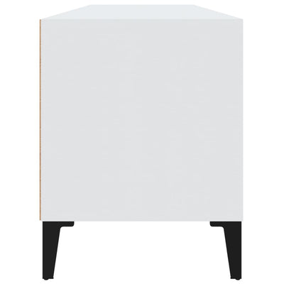 TV-taso valkoinen 100x34,5x44,5 cm tekninen puu