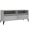 TV-taso betoninharmaa 100x34,5x44,5 cm tekninen puu