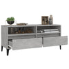 TV-taso betoninharmaa 100x34,5x44,5 cm tekninen puu