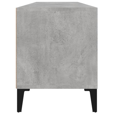 TV-taso betoninharmaa 100x34,5x44,5 cm tekninen puu