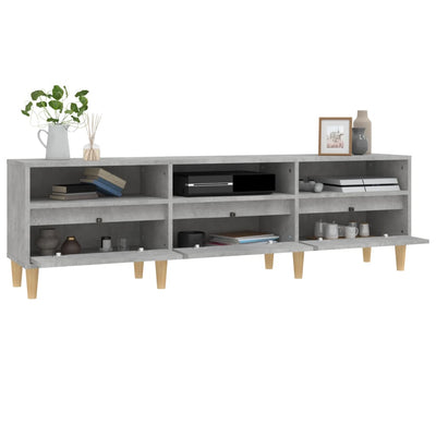 TV-taso betoninharmaa 150x30x44,5 cm tekninen puu