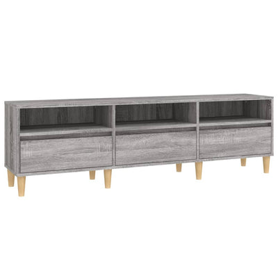 TV-taso harmaa Sonoma 150x30x44,5 cm tekninen puu