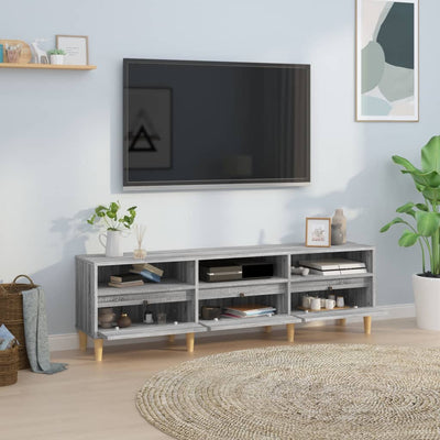 TV-taso harmaa Sonoma 150x30x44,5 cm tekninen puu