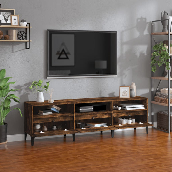 Savutammi TV-taso 150x30x44,5 cm teknisestä puusta