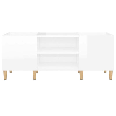 Valk lp-levyjen säilytyskaappi Antonina 121x38x48cm (korkeakiilto, puu)