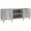 LP-levyjen säilytyskaappi harmaa Sonoma 121x38x48 cm puu