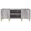 LP-levyjen säilytyskaappi harmaa Sonoma 121x38x48 cm puu