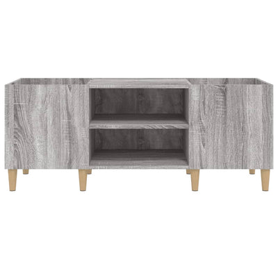 LP-levyjen säilytyskaappi harmaa Sonoma 121x38x48 cm puu