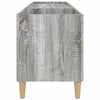 LP-levyjen säilytyskaappi harmaa Sonoma 121x38x48 cm puu