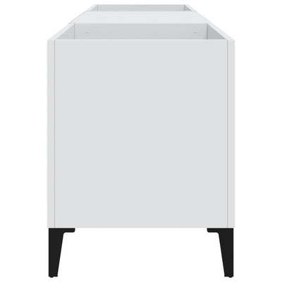 Valkoinen lp-levyjen säilytyskaappi Istene 121x38x48cm (puinen)