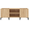 LP-levyjen säilytyskaappi Sonoma-tammi 121x38x48 cm puu