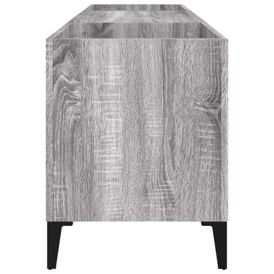 LP-levyjen säilytyskaappi harmaa Sonoma 121x38x48 cm puu