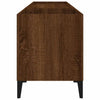 LP-levyjen säilytyskaappi ruskea tammi 121x38x48 cm puu