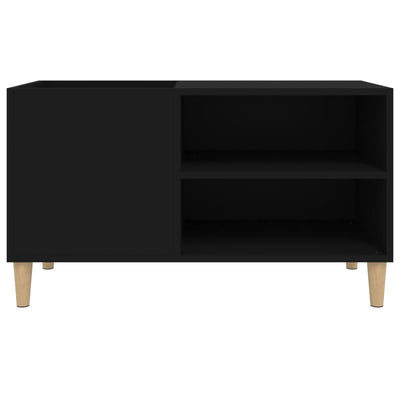 LP-levyjen säilytyskaappi musta 84,5x38x48 cm tekninen puu