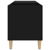 LP-levyjen säilytyskaappi musta 84,5x38x48 cm tekninen puu