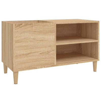 LP-levyjen säilytyskaappi Sonoma-tammi 84,5x38x48 cm puu