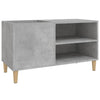 LP-levyjen säilytyskaappi betoninharmaa 84,5x38x48 cm puu