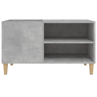 LP-levyjen säilytyskaappi betoninharmaa 84,5x38x48 cm puu