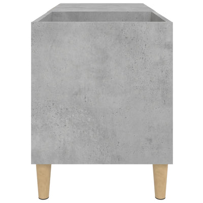 LP-levyjen säilytyskaappi betoninharmaa 84,5x38x48 cm puu