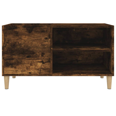 LP-levyjen säilytyskaappi savutammi 84,5x38x48 cm tekninen puu