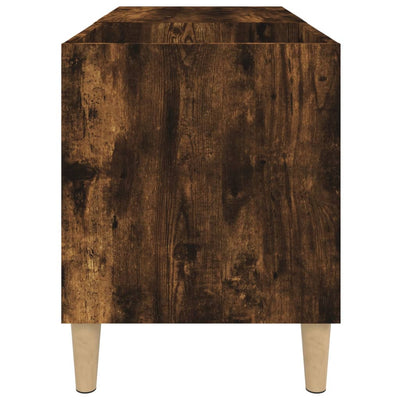 LP-levyjen säilytyskaappi savutammi 84,5x38x48 cm tekninen puu