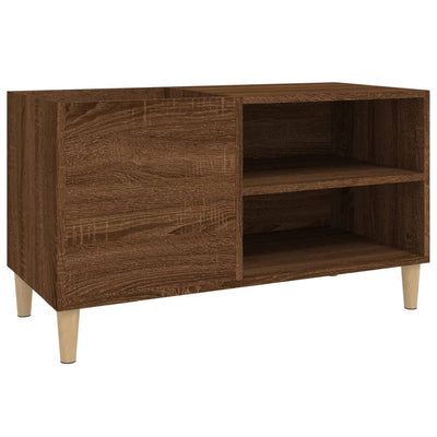 LP-levyjen säilytyskaappi ruskea tammi 84,5x38x48 cm puu