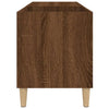 LP-levyjen säilytyskaappi ruskea tammi 84,5x38x48 cm puu