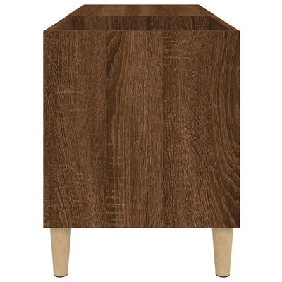 LP-levyjen säilytyskaappi ruskea tammi 84,5x38x48 cm puu