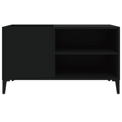LP-levyjen säilytyskaappi musta 84,5x38x48 cm tekninen puu
