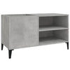 LP-levyjen säilytyskaappi betoninharmaa 84,5x38x48 cm puu