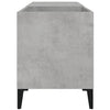 LP-levyjen säilytyskaappi betoninharmaa 84,5x38x48 cm puu