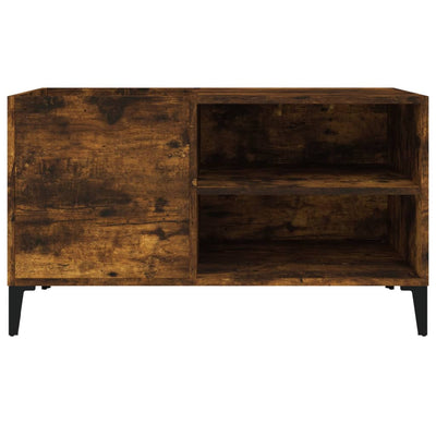 LP-levyjen säilytyskaappi savutammi 84,5x38x48 cm tekninen puu