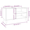LP-levyjen säilytyskaappi harmaa Sonoma 84,5x38x48 cm puu