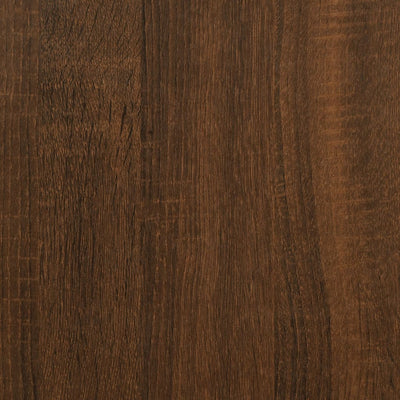 LP-levyjen säilytyskaappi ruskea tammi 84,5x38x48 cm puu