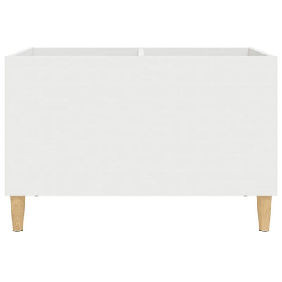 LP-levyjen säilytyskaappi valkoinen 74,5x38x48 cm tekninen puu
