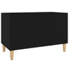 LP-levyjen säilytyskaappi musta 74,5x38x48 cm tekninen puu