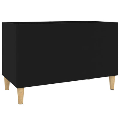 LP-levyjen säilytyskaappi musta 74,5x38x48 cm tekninen puu