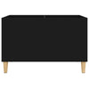 LP-levyjen säilytyskaappi musta 74,5x38x48 cm tekninen puu