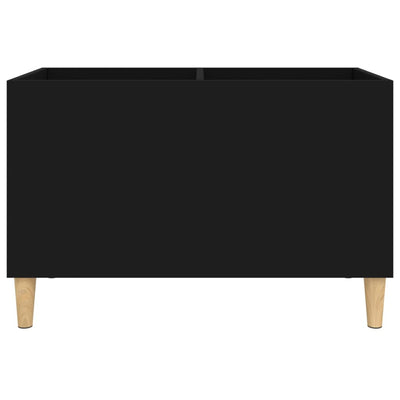 LP-levyjen säilytyskaappi musta 74,5x38x48 cm tekninen puu