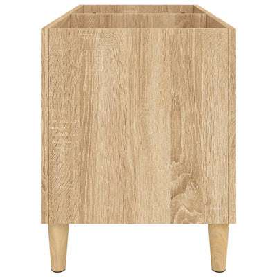 LP-levyjen säilytyskaappi Sonoma-tammi 74,5x38x48 cm puu