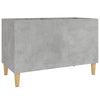 LP-levyjen säilytyskaappi betoninharmaa 74,5x38x48 cm puu