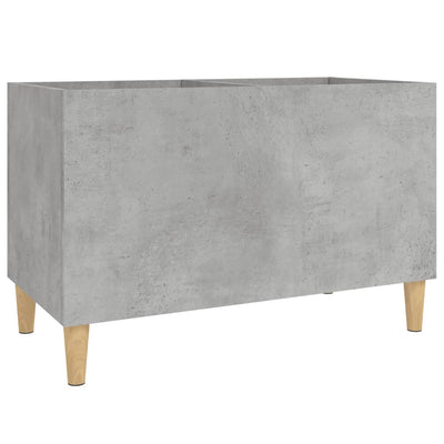 LP-levyjen säilytyskaappi betoninharmaa 74,5x38x48 cm puu