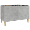 LP-levyjen säilytyskaappi betoninharmaa 74,5x38x48 cm puu