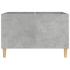 LP-levyjen säilytyskaappi betoninharmaa 74,5x38x48 cm puu
