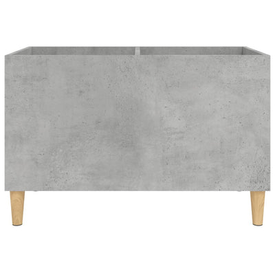 LP-levyjen säilytyskaappi betoninharmaa 74,5x38x48 cm puu