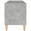 LP-levyjen säilytyskaappi betoninharmaa 74,5x38x48 cm puu