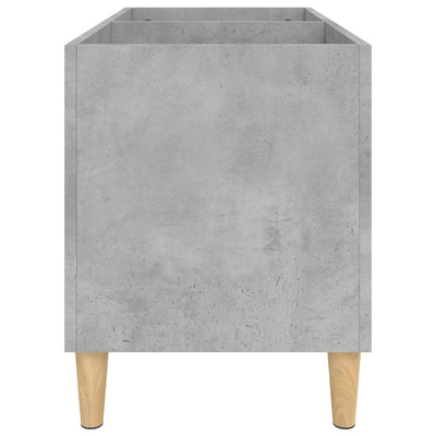 LP-levyjen säilytyskaappi betoninharmaa 74,5x38x48 cm puu